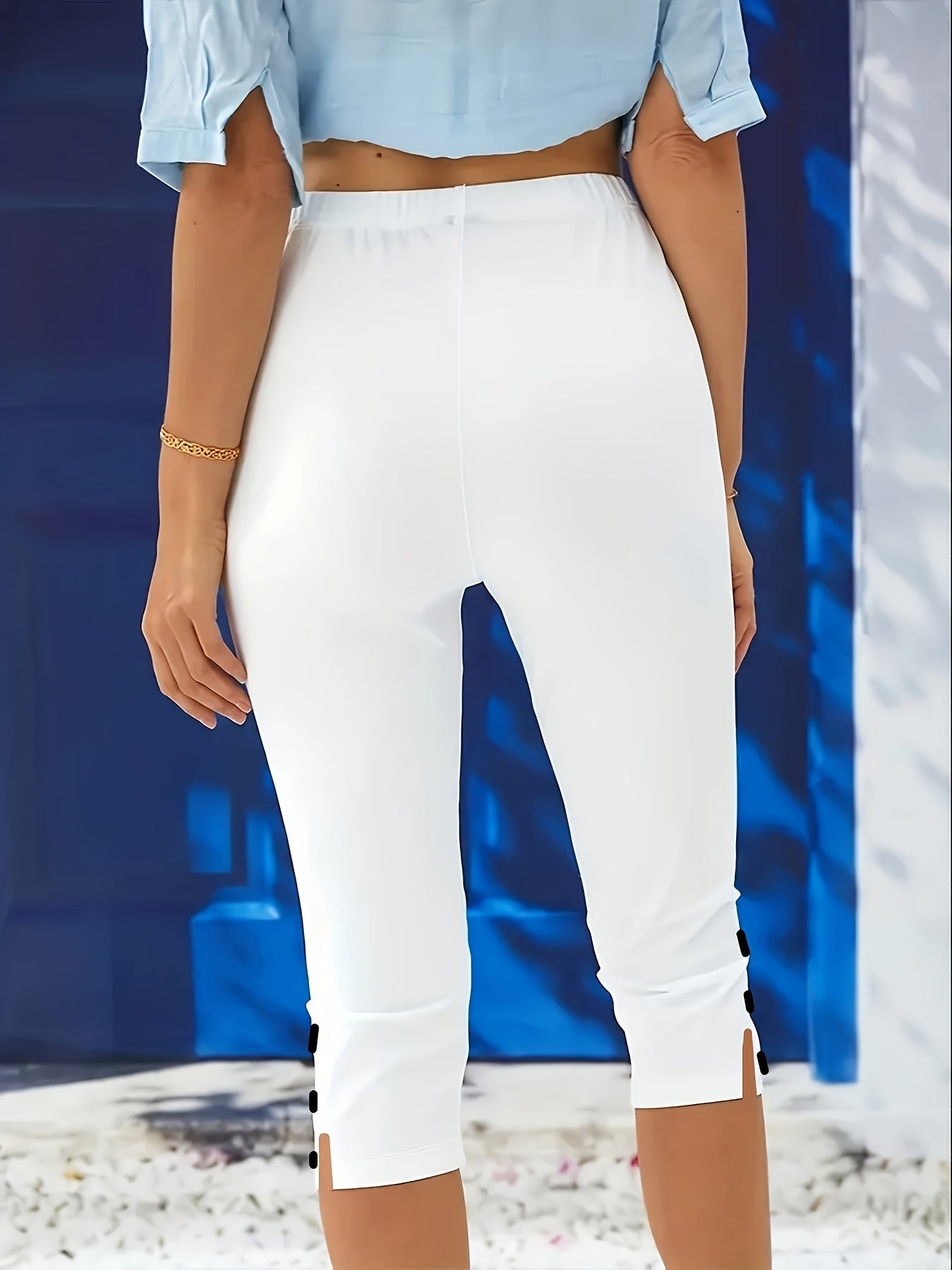 Clara Polished Stretch Capri Pants