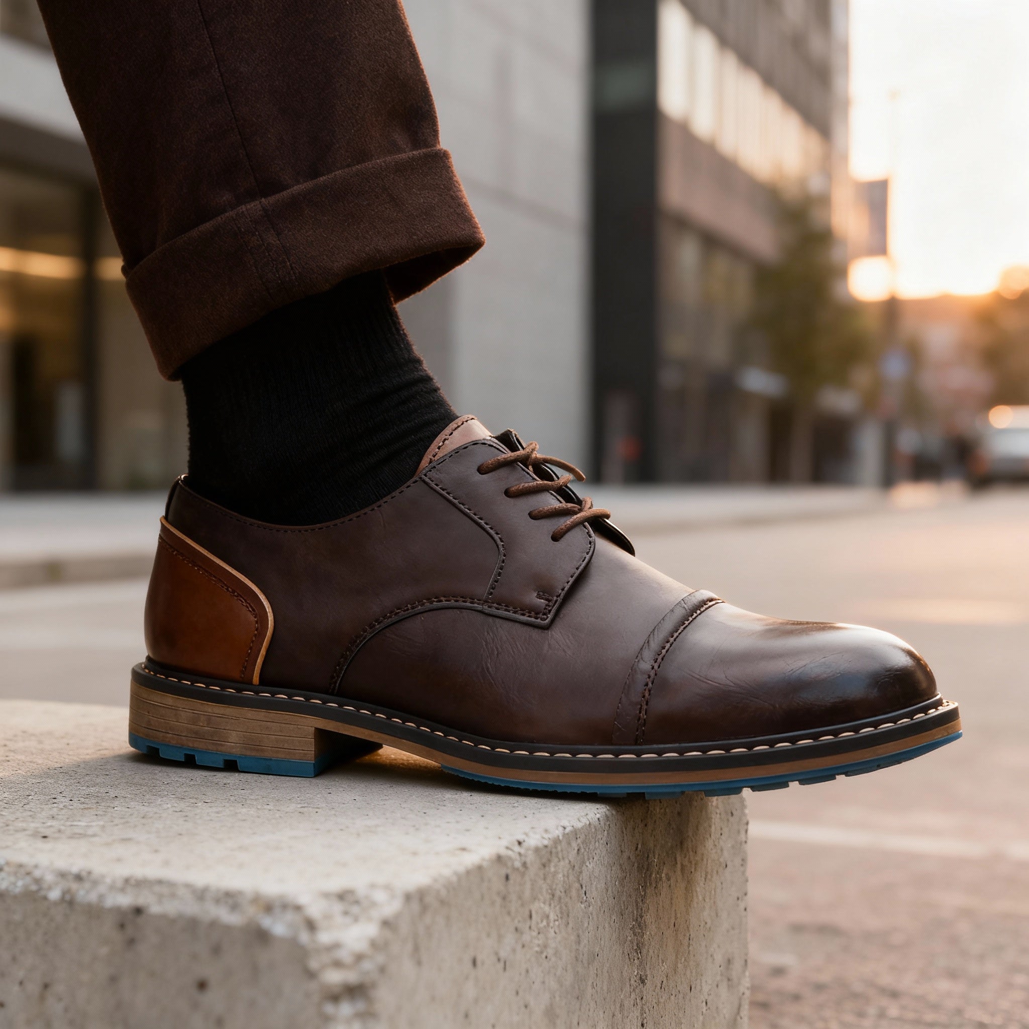 Marlowe Cap-Toe Derby Shoes