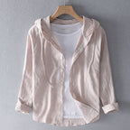 Nova Linen Hoodie: Lightweight, Breathable Comfort for Everyday Wear