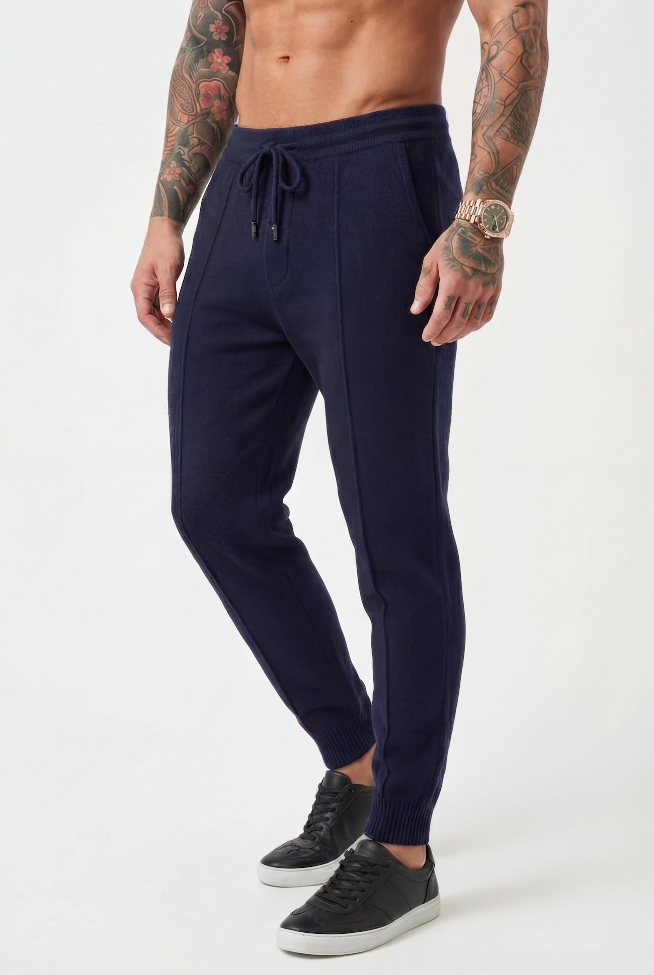 Navy Cloud Merino Pants
