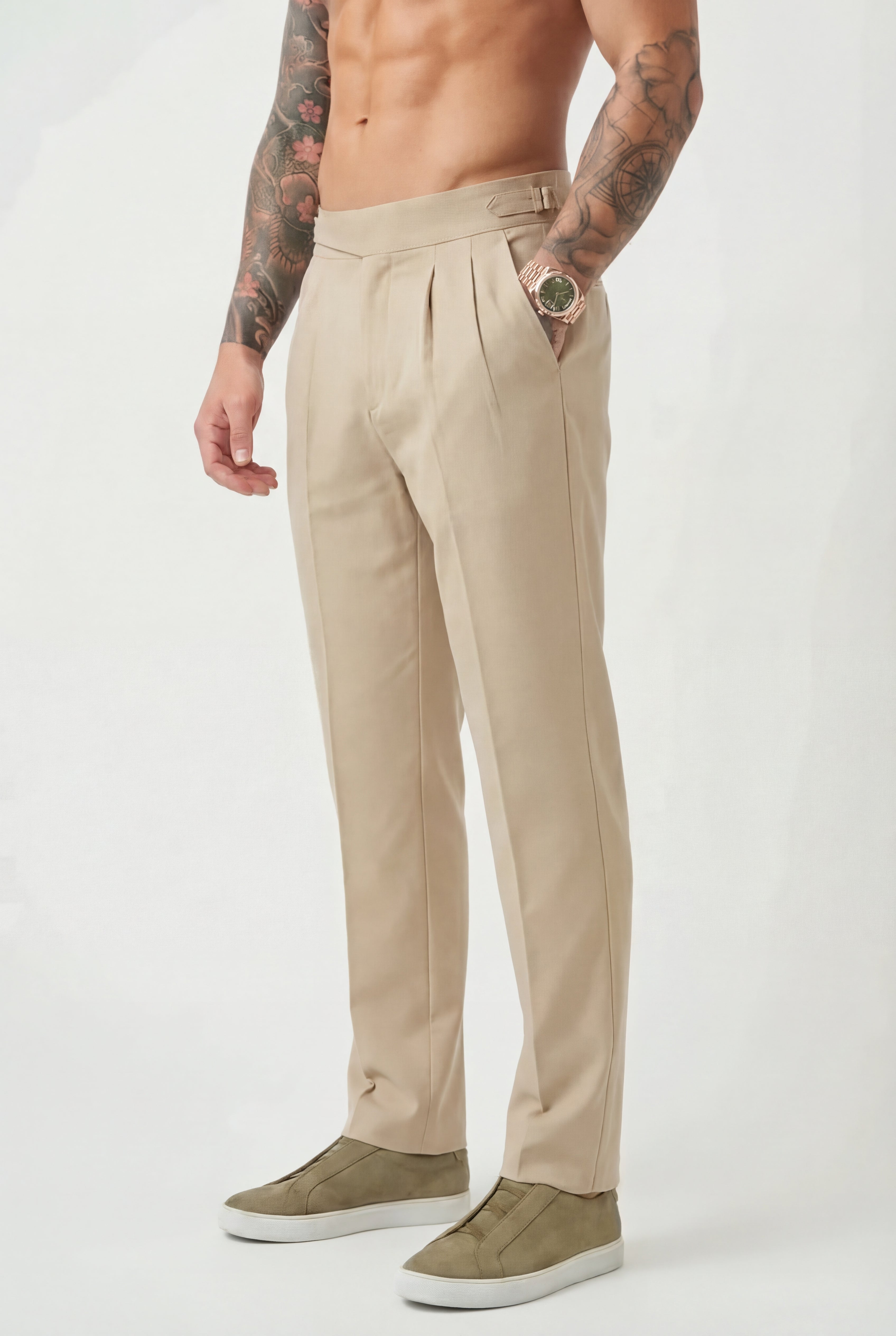 Cream Lockhart Trousers