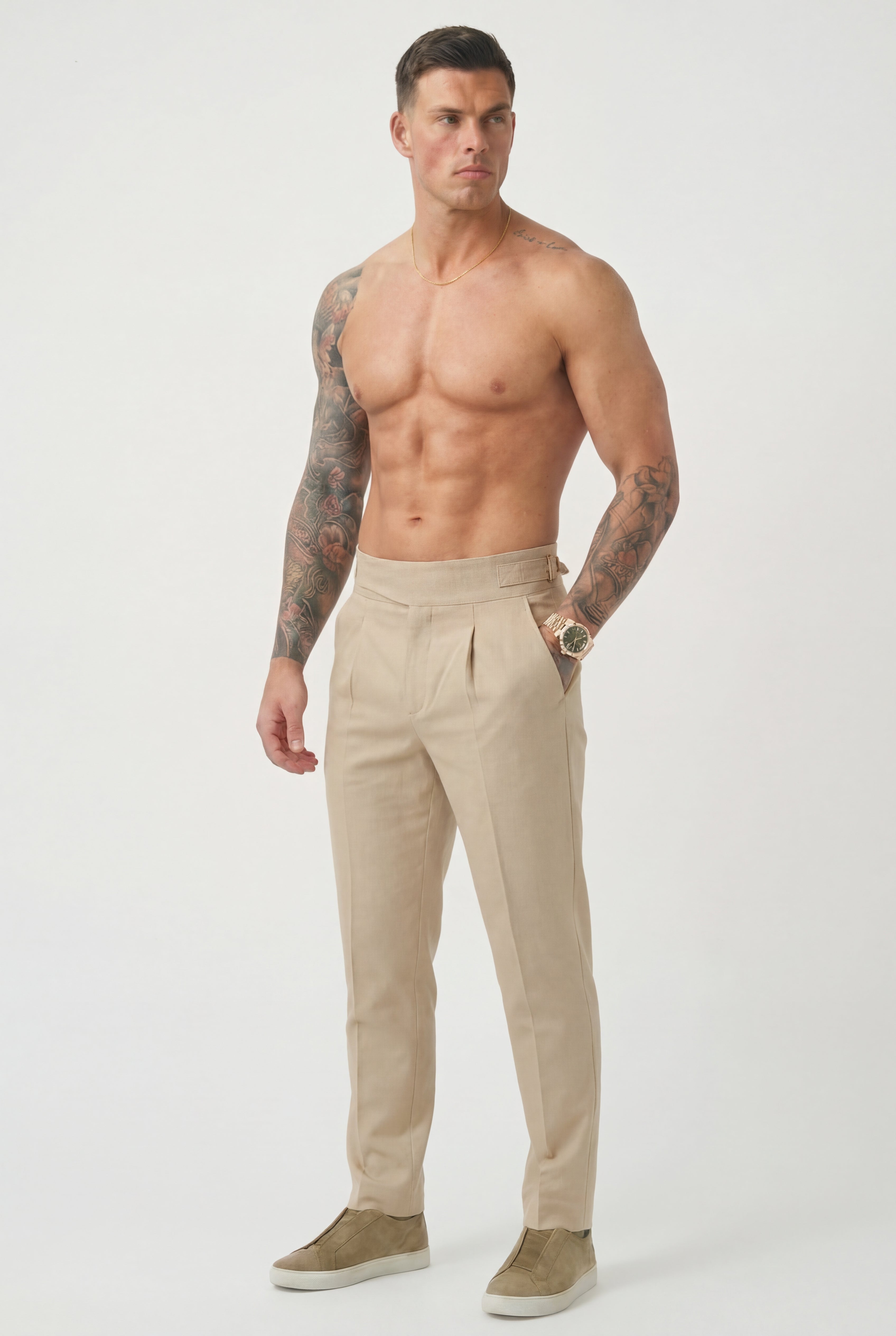Cream Lockhart Trousers