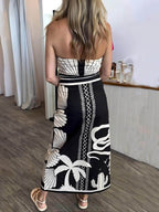 One-of-a-kind Floral-Print Off-the-Shoulder Midi Dress