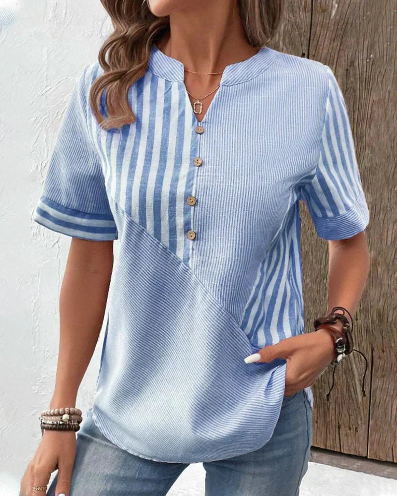 Anya Striped Blouse - Effortless Everyday Style