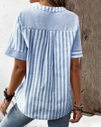 Anya Striped Blouse - Effortless Everyday Style