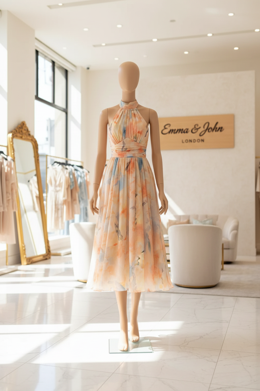 Amara Halter Neck Dress