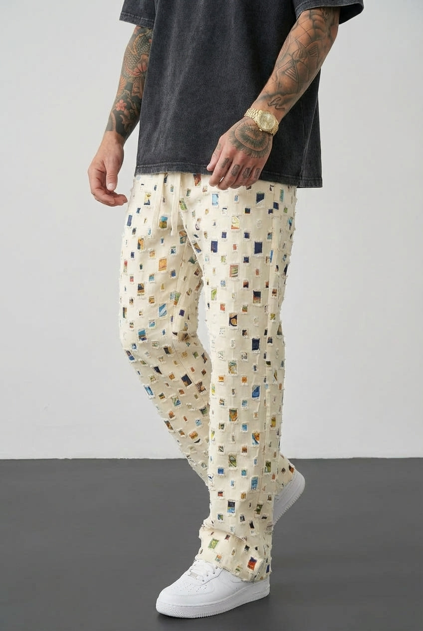 Mosaic Straight-Fit Pants