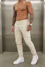 Olympus Cream Cargo Joggers