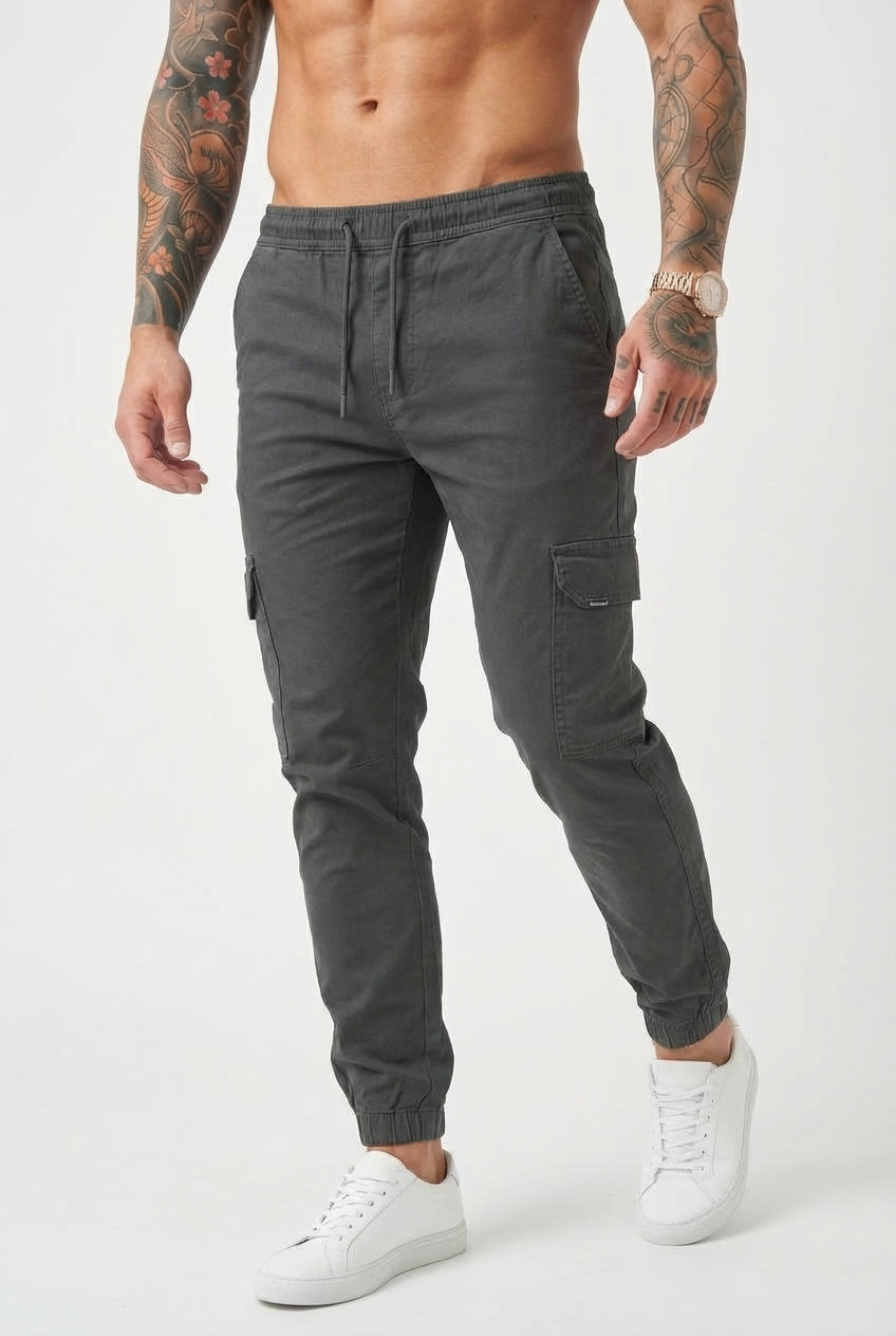 Olympus Grey Cargo Jogger Pants