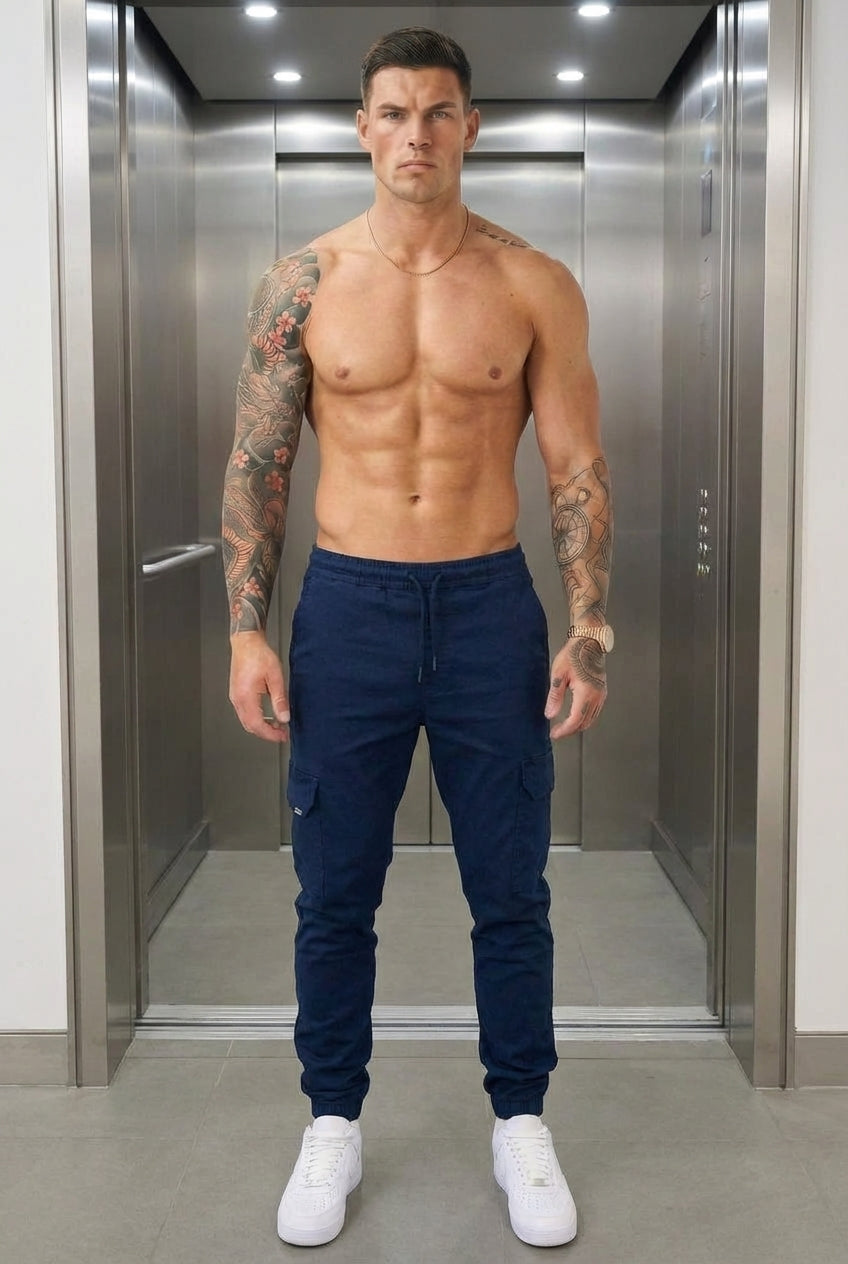 Olympus Navy Cargo Joggers