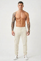 Olympus Cream Cargo Joggers
