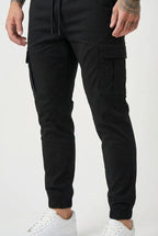 Olympus Black Cargo Jogger Pants