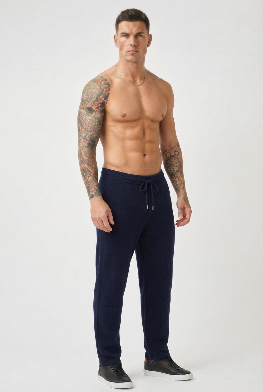 Navy Cloud Merino Pants