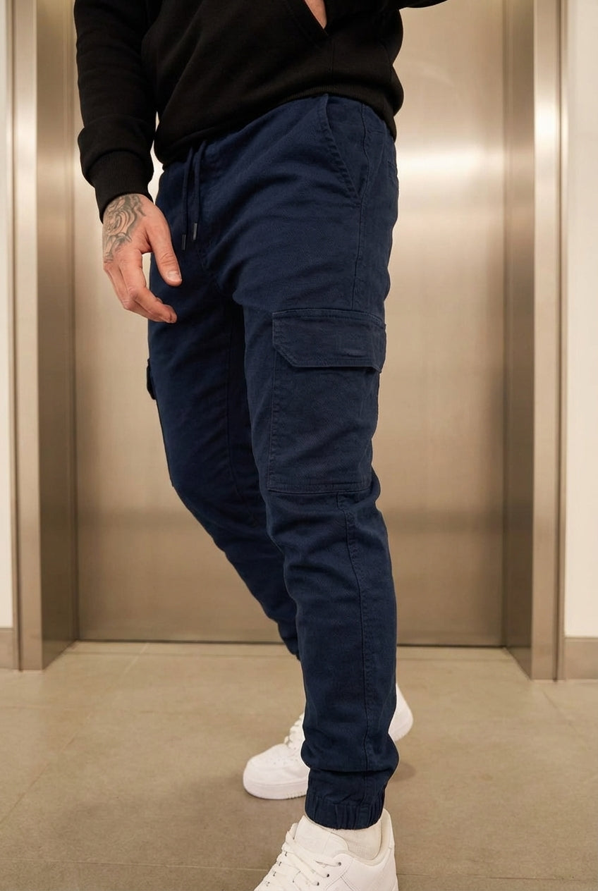 Olympus Navy Cargo Joggers