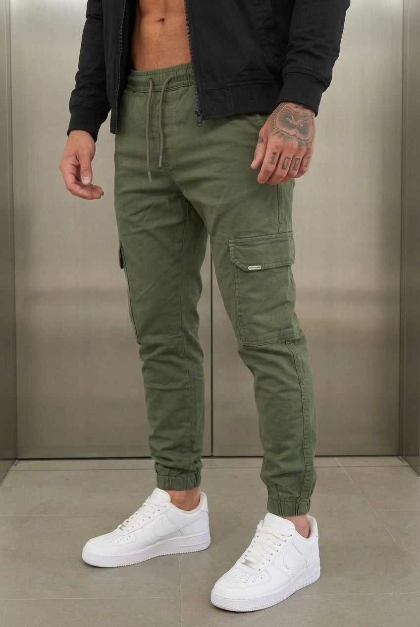 Olympus Cargo Jogger Pants - Army Green