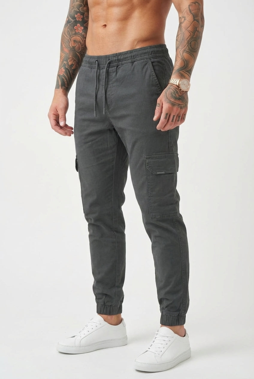 Olympus Grey Cargo Jogger Pants