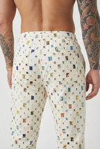 Mosaic Straight-Fit Pants