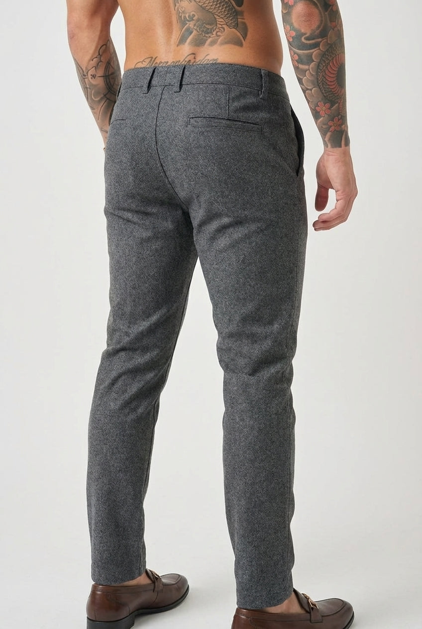 Luca Slim-Fit Light Grey Pants
