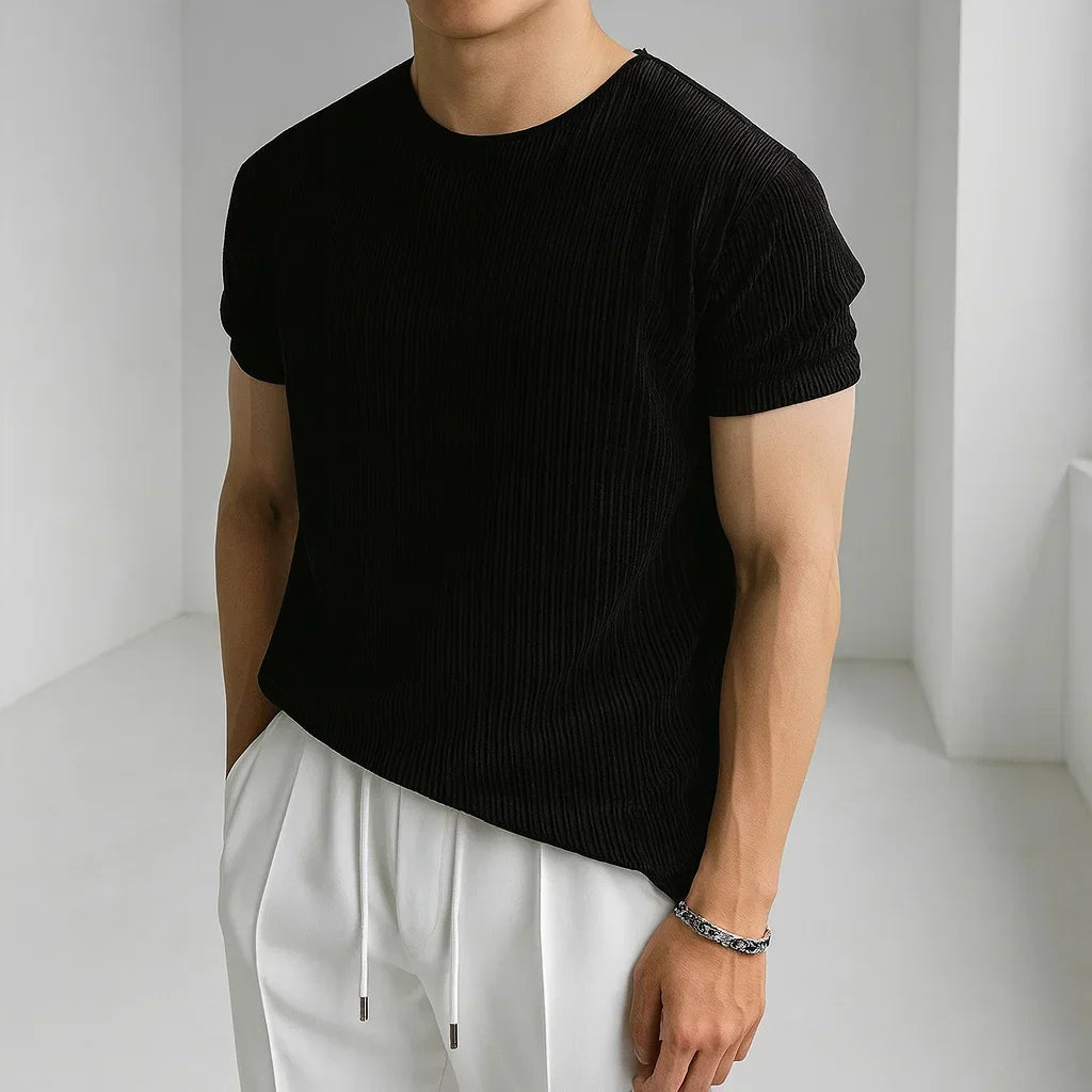 Calo Knit Tee - Classic Knit T‑Shirt
