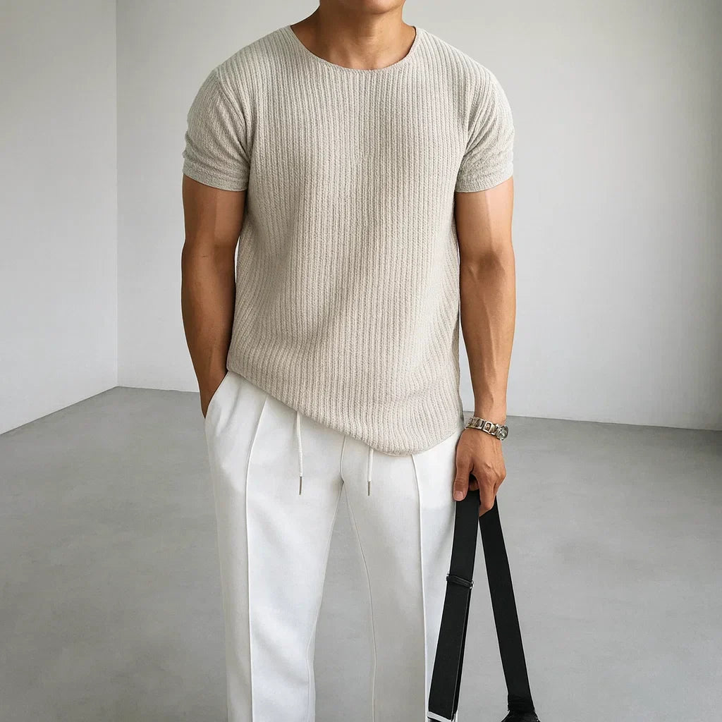 Calo Knit Tee - Classic Knit T‑Shirt