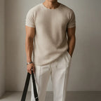 Calo Knit Tee - Classic Knit T‑Shirt