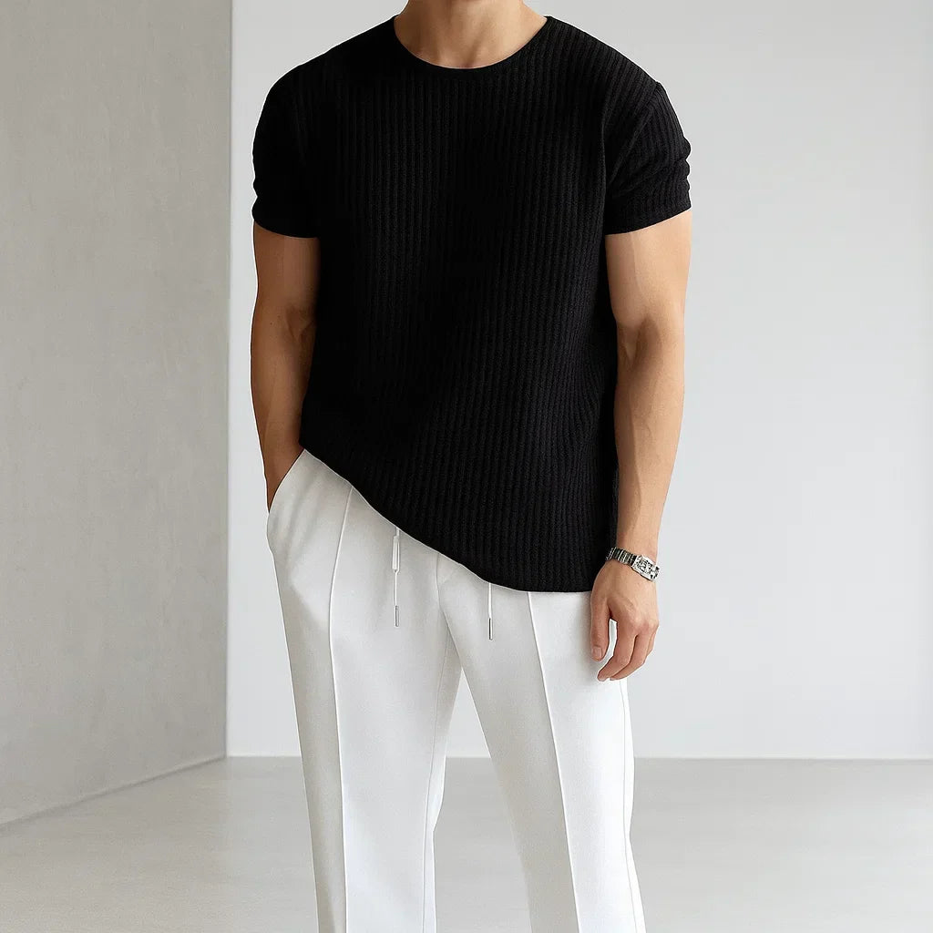 Calo Knit Tee - Classic Knit T‑Shirt