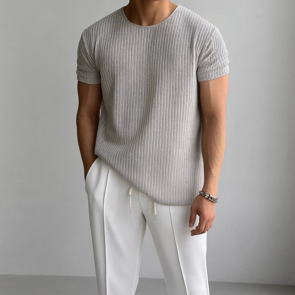 Calo Knit Tee - Classic Knit T‑Shirt