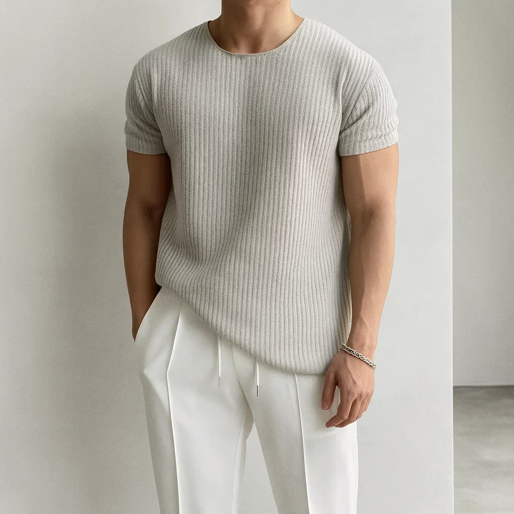 Calo Knit Tee - Classic Knit T‑Shirt