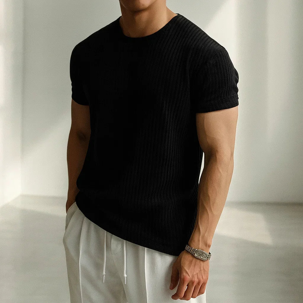 Calo Knit Tee - Classic Knit T‑Shirt