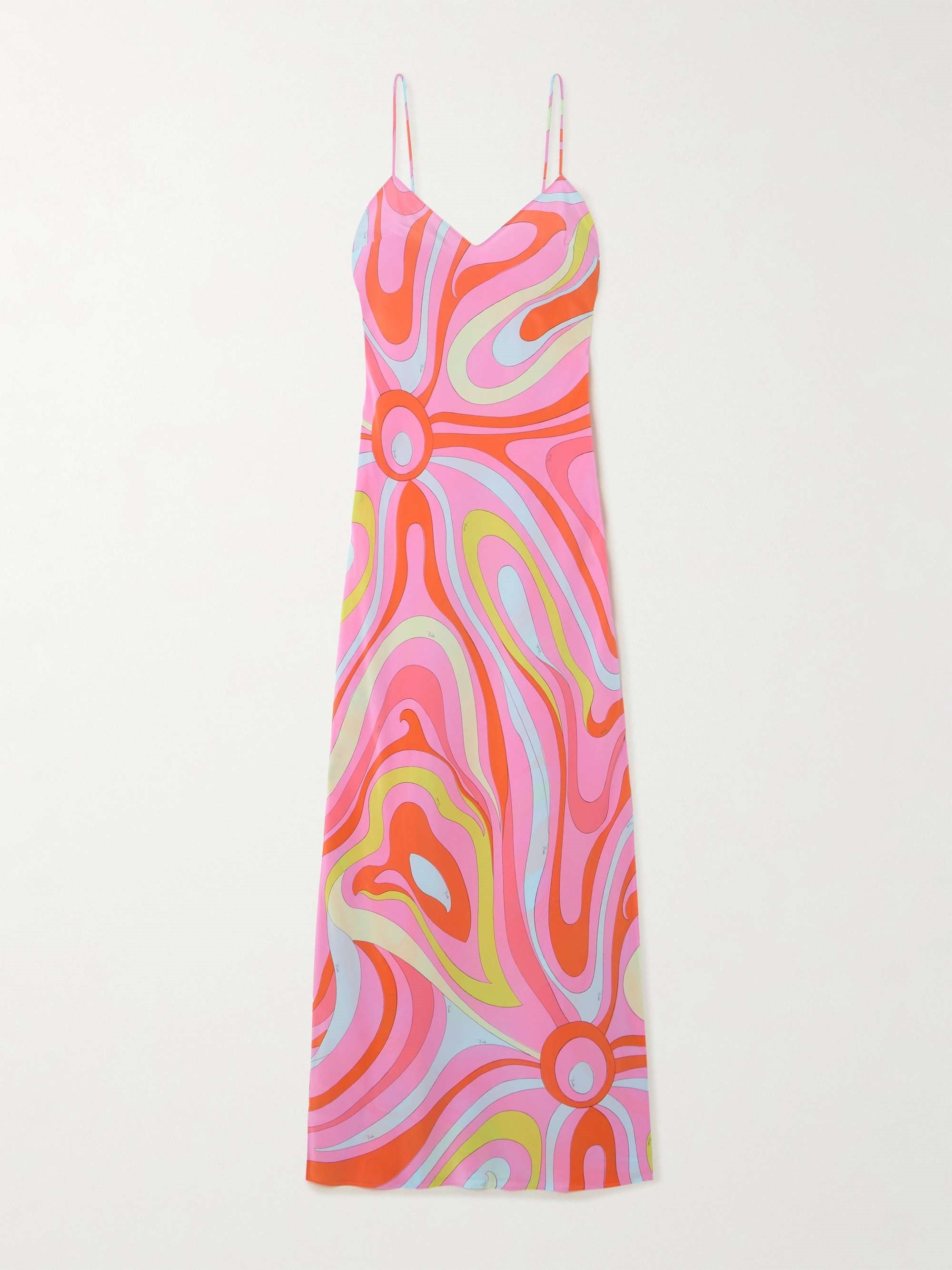 Chic Signature Print Maxi Dress