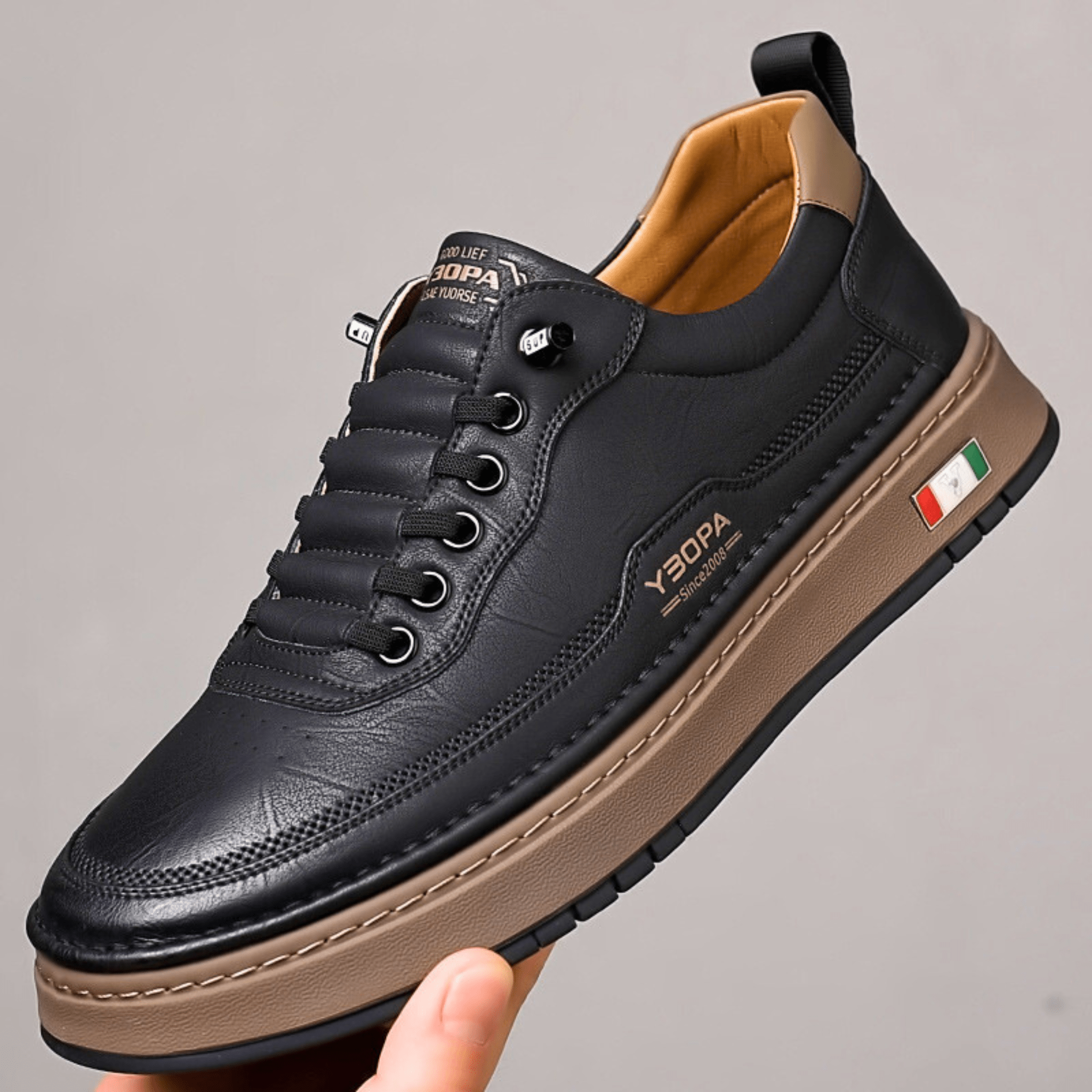 Roderick Leather Trainers - Sleek, Durable Everyday Footwear