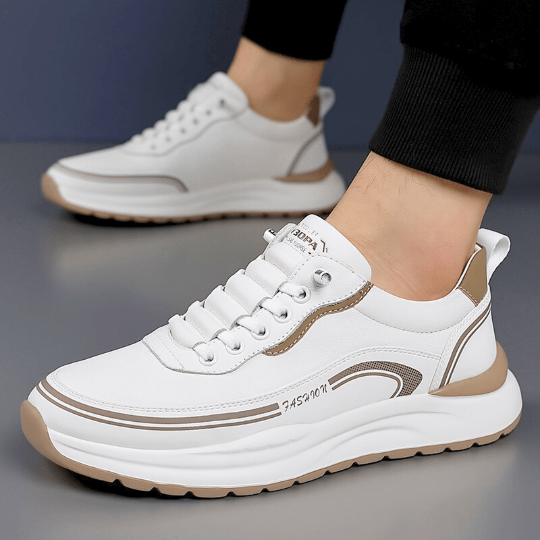 Brixton Leather Trainers – Premium Leather Sneakers for Everyday Style
