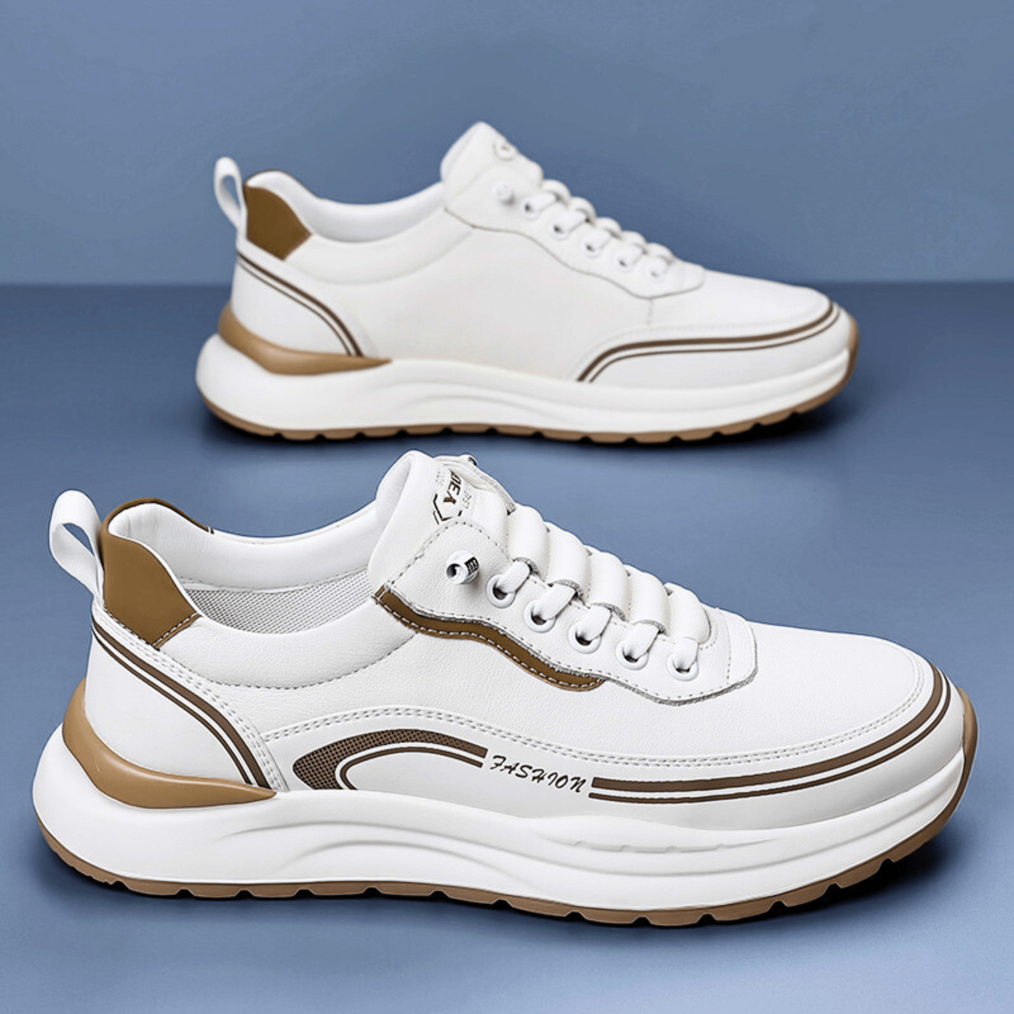 Brixton Leather Trainers – Premium Leather Sneakers for Everyday Style