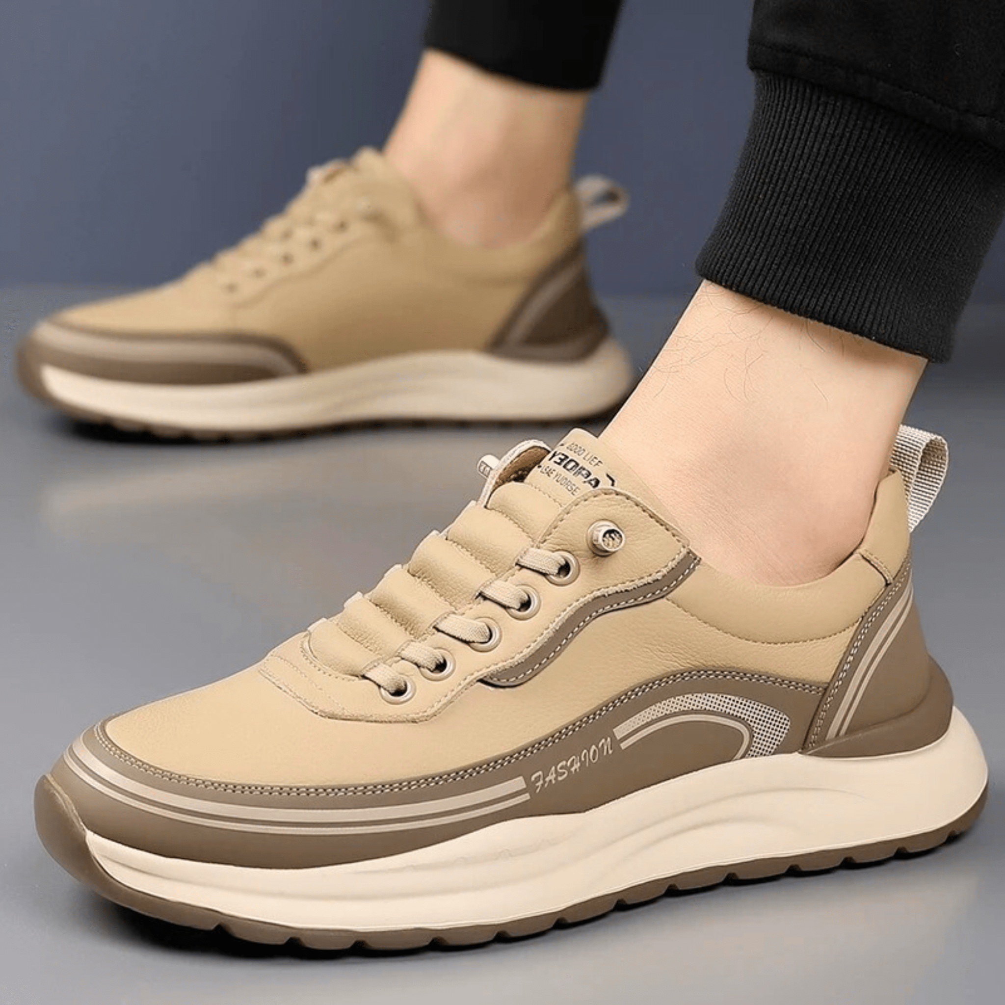 Brixton Leather Trainers – Premium Leather Sneakers for Everyday Style